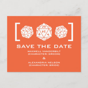 Faire-part Carte postale d'annonce de date de sauvegarde de j