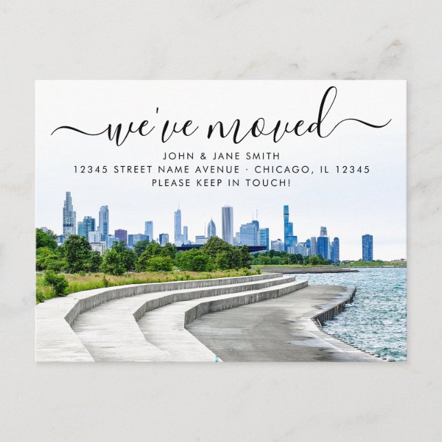 Faire-part Carte postale d'annonce de déménagement à Bronzevi (Devant)