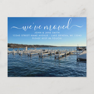 Faire-part Carte postale d'annonce de déménagement à Lake Gen