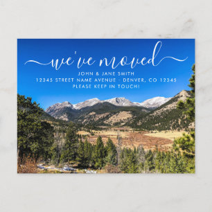 Faire-part Carte postale d'annonce de déménagement au Colorad