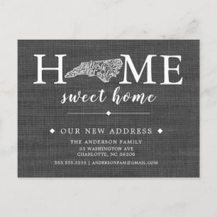 Faire-part Carte postale d'annonce de déménagement de l'État 