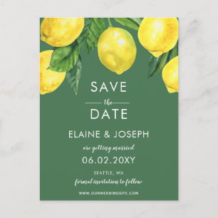 Faire-part Carte postale d'annonce de sauvegarde de date de C