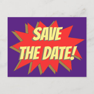 Faire-part Carte postale d'annonce de sauvegarde de la date d