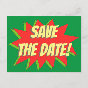 Faire-part Carte postale d'annonce de sauvegarde de la date d