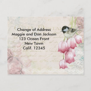 Faire-part Carte postale de changement d'adresse