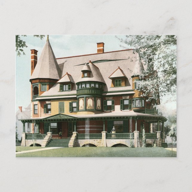 Faire-part Carte postale de changement d'adresse de maison vi (Devant)