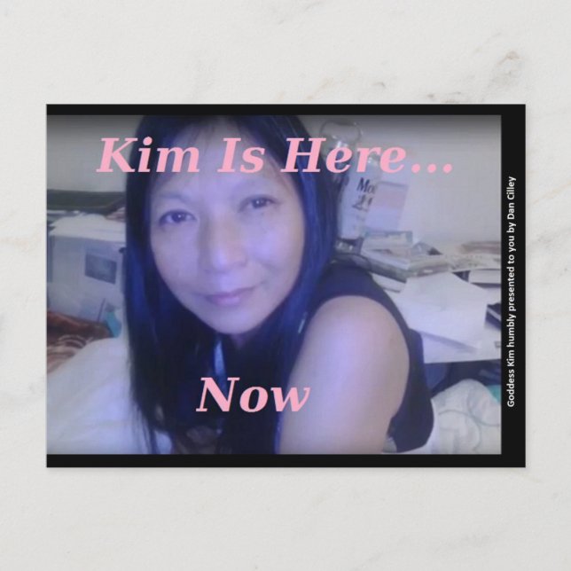 Faire-part Carte postale de la déesse Kim de Dan Cilley (Devant)