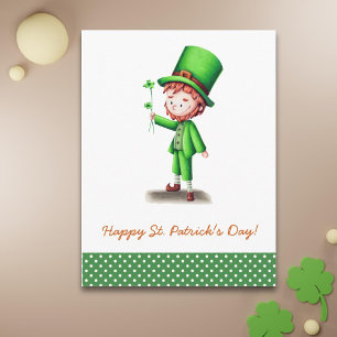 Faire-part Carte postale de la fête de la Saint-Patrick avec 