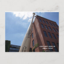 Carte postale de la plus grande batte de baseball