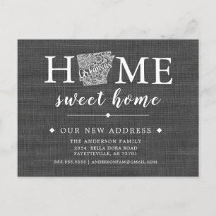 Faire-part Carte postale de l'Faire-part de déménagement de l