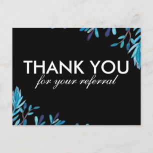 FAIRE-PART CARTE POSTALE DE MERCI DE RÉFÉRENCE