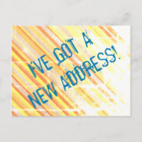 Carte postale de nouvelle maison à l'aspect brut e