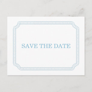 Faire-part Carte postale de préavis de mariage à billet entou