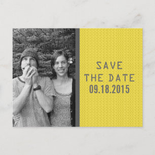 Faire-part Carte postale de sauvegarde de date de code binair