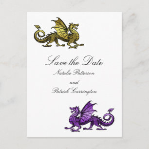 Faire-part Carte postale de sauvegarde de date de mariage Dra