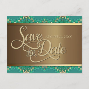 Faire-part Carte postale de sauvegarde de date de mariage Tea