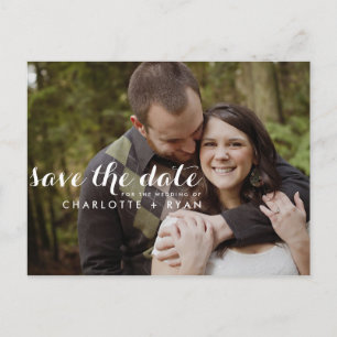 Faire-part Carte postale de sauvegarde de date d'écriture fan