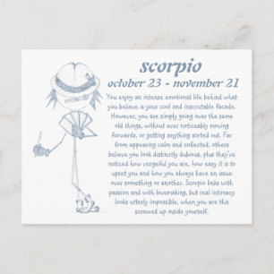 Faire-part Carte postale de Scorpion [- BitchScope -]