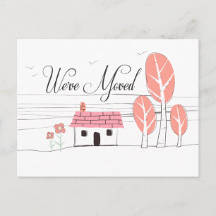 Faire-part Carte postale de transfert de notification de domi