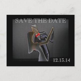 Faire-part Carte postale élégante personnalisée Save the Date