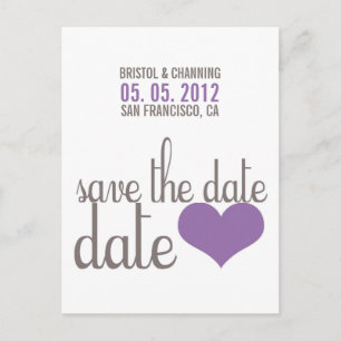 Faire-part Carte postale ENREGISTRER LA DATE
