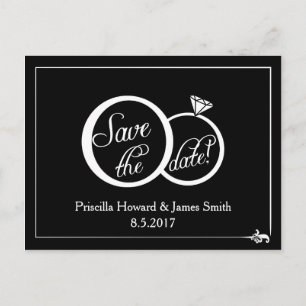 Faire-part Carte Postale Enregistrer La Date De Mariage