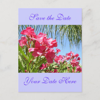 Faire-part Carte postale Oleander de sauvegarde de la date