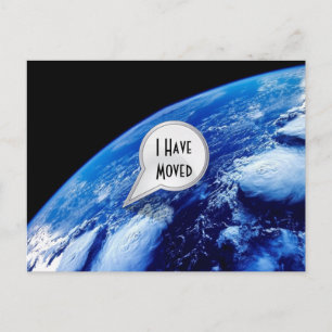 Faire-part Carte postale personnalisée Je déménage