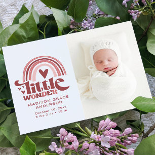 Faire-part Carte postale photo d'annonce de naissance Littl