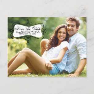 Faire-part Carte postale photo de carte de sauvegarde amusant