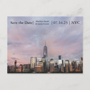Faire-part Carte postale photo de la tour de la liberté de NY