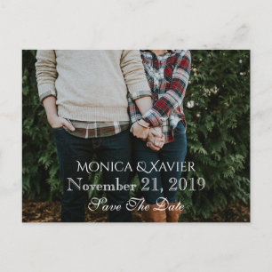 Faire-part Carte postale photo de sauvegarde de date