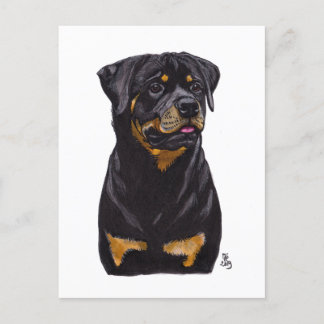 Faire-part Carte postale Rotweiller Doggust 2019