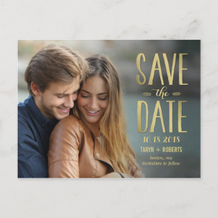 Faire-part Carte postale "Save The Date" Simply Forever Photo