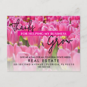 Faire-part Carte postale Spring Immobilier   Âge personnalisé