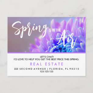Faire-part Carte postale Spring Immobilier   Âge personnalisé