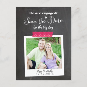 Faire-part Carte postale Washi Taped Save the Date