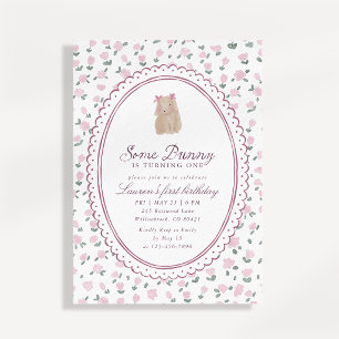 Faire-part Carton d'invitation pour le premier anniversaire d