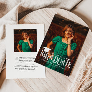 Faire-part Casquette de l'année de  de la modernisation forme