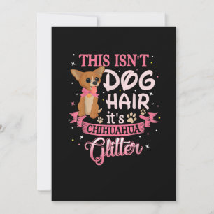 Faire-part Ce Chien Coiffe Son Chihuahua Parties scintillant 