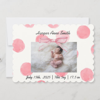 Faire-part C'est une fille