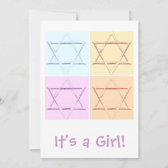 Faire-part C'est une fille ! (Devant)