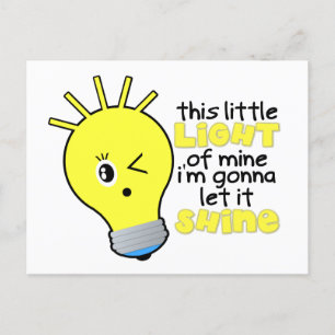 Faire-part Cette petite lumière qui est à moi Carte postale