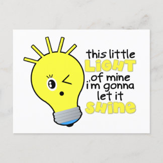 Faire-part Cette petite lumière qui est à moi Carte postale
