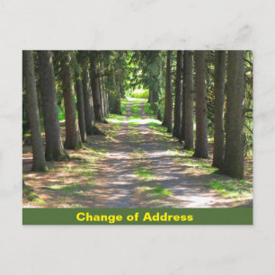 Faire-part Changement d'adresse - carte postale de notificati