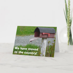 Faire-part Changement d'adresse la boîte aux lettres rurale