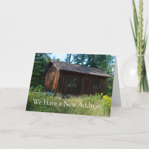 Faire-part Changement d'adresse : Maison dans les Bois