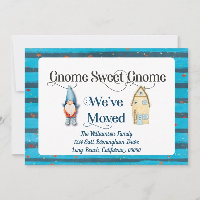 Faire-part Changement d'adresse Nouvelle maison Nous avons dé (Devant)