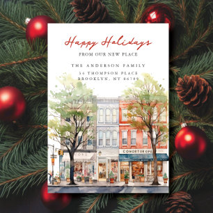 Faire-part Charme de Noël de la Ville Nouvelle Adresse