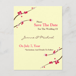 Faire-part Cherry Blossom Enregistrer La Date Carte Postale